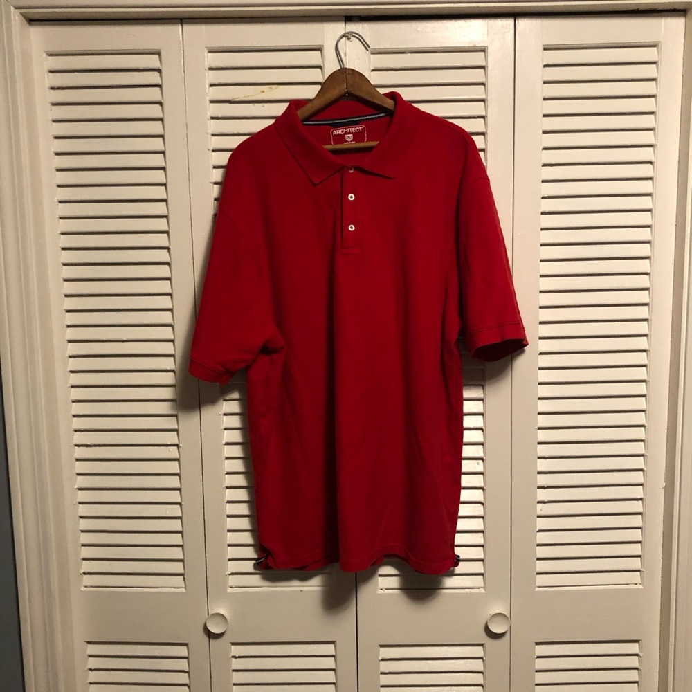 EUC. Men's Big and Talk Architect Short Sleeve Polo. Size 2XLT.